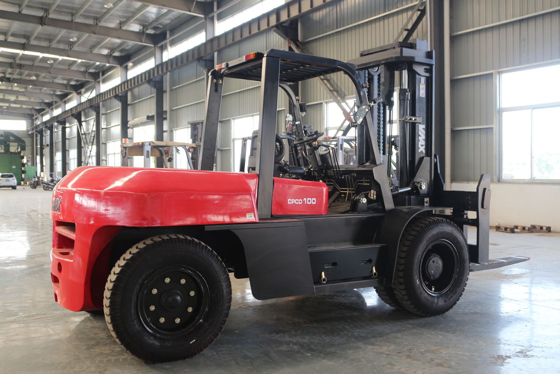 Heavy Duty Diesel Forklift Truck CPCD100 175mm Fork Width 1220mm Fork Length